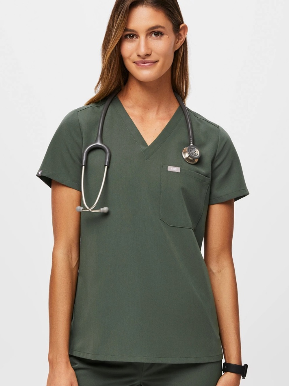 FIGS Catarina One-Pocket Scrub Top L